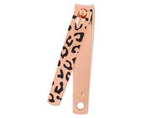 Large Nail Clipper - Rose Gold Leopard