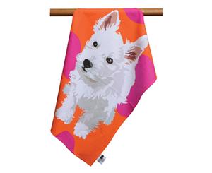 Leslie Gerry West Highland Terrier Westie Dog Design Tea Towel