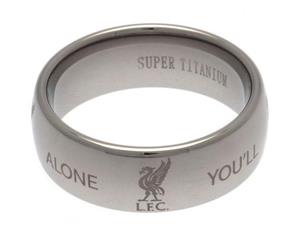 Liverpool Fc Medium Super Titanium Ring (Silver) - TA2047