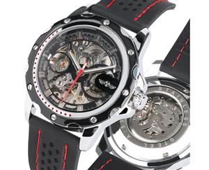 Luxuury WINNER Creative Automatic Mechanical Watch for Men Silicone Strap Watches