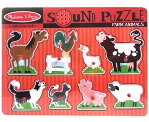 Melissa & Doug Farm Animals Sound Puzzle