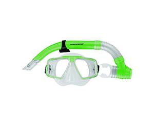 Mirage Quest Mask & Snorkel ONLY Adult - Green