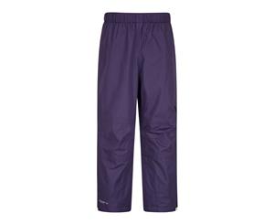 Mountain Warehouse Boys Breathable Overtrousers with Elasticated Waist - Purple