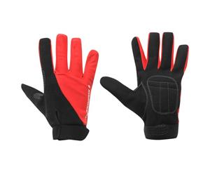 Muddyfox Unisex Bike Gloves Touch and Close - Black/Red