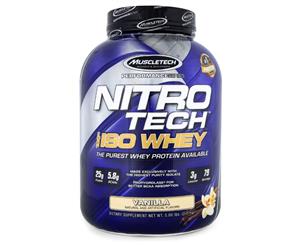 Muscletech Nitro-Tech 100% Iso Whey Protein Powder Vanilla 2.2kg