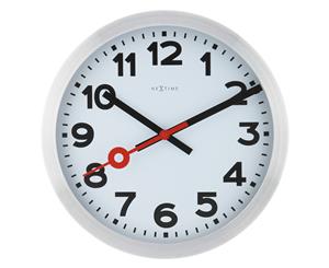 NeXtime-Station Wall Clock - Numerical - Whte