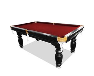 New! 8FT Luxury Burgundy Felt Slate Pool/ Snooker / Billiard Table Free Accessories