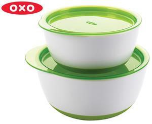 OXO Tot Small & Large Baby Bowl Set - Green