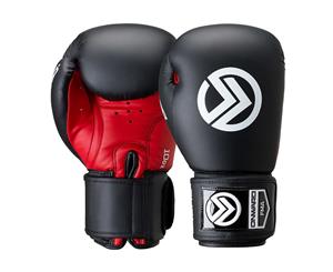 Onward Fuel Boxing Glove - Hook And Loop Closure  Boxing Training Kickboxing Mma Gloves  Black And Red