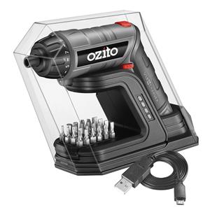 Ozito 3.6V Screwdriver Torch With USB Charging Base