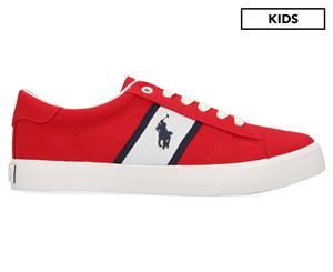 Polo Ralph Lauren Boys' Geoff Shoes - Red Canvas