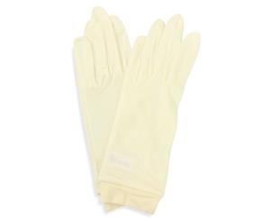 Pure Silk Gloves Hypoallergenic Reduces the signs of Aging -White