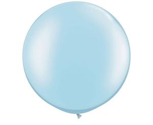 Qualatex 5 Inch Plain Latex Party Balloons (Pack Of 100) (48 Colours) (Pearl Light Blue) - SG4570
