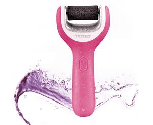 Rechargeable Pedicure Waterproof Foot File Callus Remover Tool Ipx4 Pink