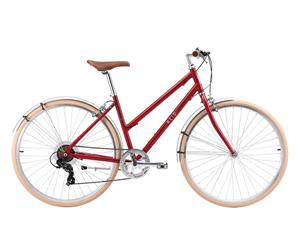 Reid Esprit Superlite Bike 11.9kgs Vintage Shimano Tourney 7 - Speed Retro Cycle - Crimson