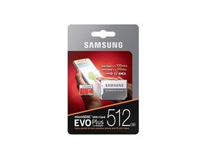 SAMSUNG EVO Plus microSD Card 100 MB/s (SD Adapter) MB-MC512GA
