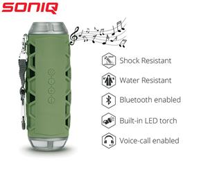 SONIQ Portable Bluetooth Speaker- Green ABTS200GR