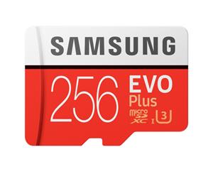 Samsung EVO PLUS 256GB Micro SDXC with Adapter up to 100MB/s Read 90MB/s Write