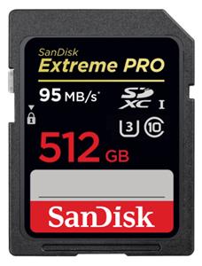 SanDisk Extreme Pro (SDSDXXY-512G-GN4IN) SDXC SDXXY 512GB V30 U3 C10 UHS-I 170MB/s R