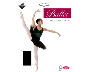 Silky Womens/Ladies Dance Ballet Tights Full Foot (1 Pair) (Black) - LW162