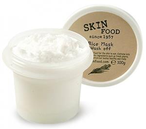 Skinfood Rice Wash Off Mask 100g Brightening Exfoliating Scrub Pack Skin Food