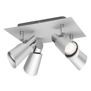 Skip 4 Light Pan Spotlight in Brushed Aluminium