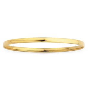 Solid 9ct Gold 4mm Wide Bangle