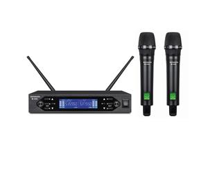Sonken WM-4000D - PRO 200 Channel UHF Wireless Microphones (2) and Receiver Unit + Case