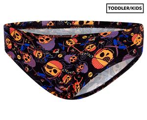 Speedo Toddler/Boys' Pirate Skull Swim Brief - Black/Pirate Skull