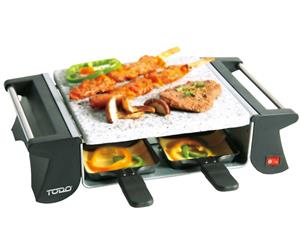 TODO 500W Stone Plate Mini Grill + 4 Small Cooking Pots Carry Handle Xj-7K1262