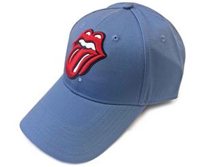 The Rolling Stones Baseball Cap Classic Tongue Band Logo Official Strapback - Brown