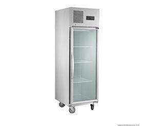 Thermaster Tropical Rated Glass Door SS Freezer 500L - Silver
