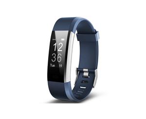 Touch Screen Activity Tracker with HR Monitor G-sensor GPS Sports Mode and More Functions - Blue