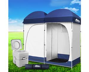WEISSHORN 20L Outdoor Portable Toilet Camping Shower Tent Ensuite Change Room