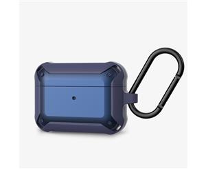 WIWU APC004 Airpods Pro Case TPU+PC Waterproof Protective Cover Case for Apple Airpods Pro-Blue