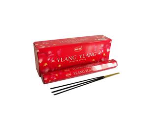 Ylang Ylang 120 Incense Sticks Bulk Pack HEM Zen Aromatherapy 6 Boxes of 20 Sticks