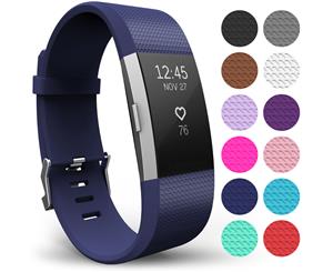 Yousave Fitbit Charge 2 Strap Single (Small) - Dark Blue