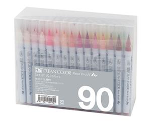 ZIG Kuretake Clean Colour Real Brush Pen set 90 pen set