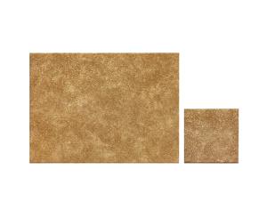 iStyle Set of 4 Metallic Faux Leather Placemats and Coasters Gold