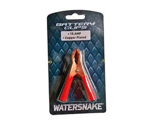 2 Pack of Watersnake 15 Amp 3 Inch Battery Clips - Copper Plated