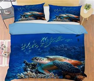 3D Turtle Fish 002 Bed Pillowcases Quilt
