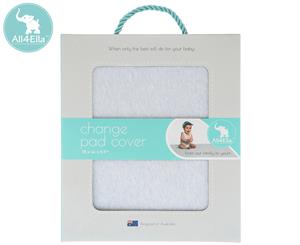All4Ella Fitted Change Pad Cover - Marle Blue