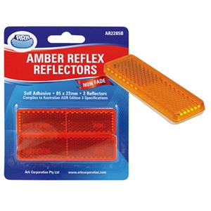 Ark 22 x 85mm Amber Adhesive Reflector