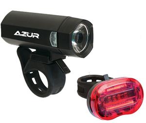 Azur Blaze 40/25 Lumens Battery Bike Light Set