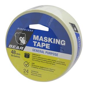 Bear 48mm x 50m General Purpose Masking Tape
