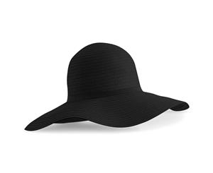 Beechfield Womens/Ladies Marbella Sun Hat (Black) - PC3142