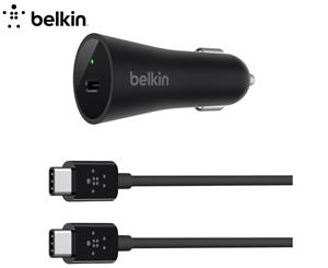 Belkin Car Charger With USB-C Cable 27W - Black