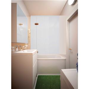 Bellessi 300 x 1200 x 4mm Polymer Bathroom Panel - Platinum
