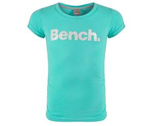 Bench Childrens Girls New Deckstar Short Sleeve Crew Neck T-Shirt (Teal) - SHIRT290