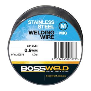 Bossweld 0.9mm 1.0kg Stainless Steel 316LSi MIG Wire